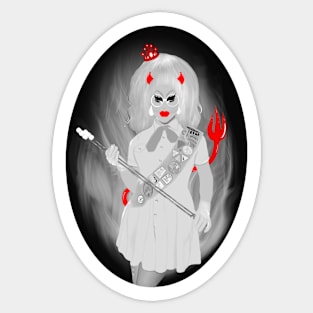 Monochrome Trixie the succubus Mattel Sticker